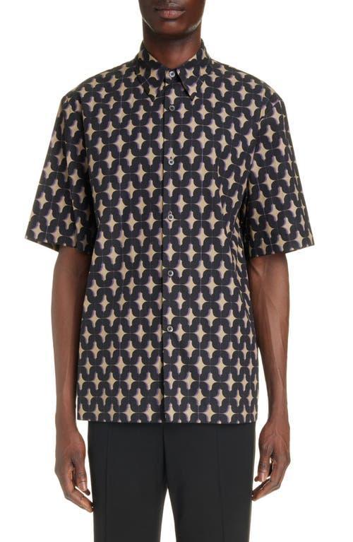 Dries Van Noten Clasen Abstract Print Cotton Button-Up Shirt Product Image