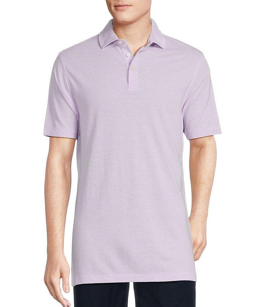 Daniel Cremieux Signature Label Jersey Jacquard Short Sleeve Polo Shirt Product Image