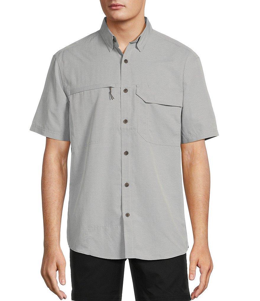 Roundtree & Yorke The Charter Performance Vented Short Sleeve Solid Fishing Sport Shirt Product Image