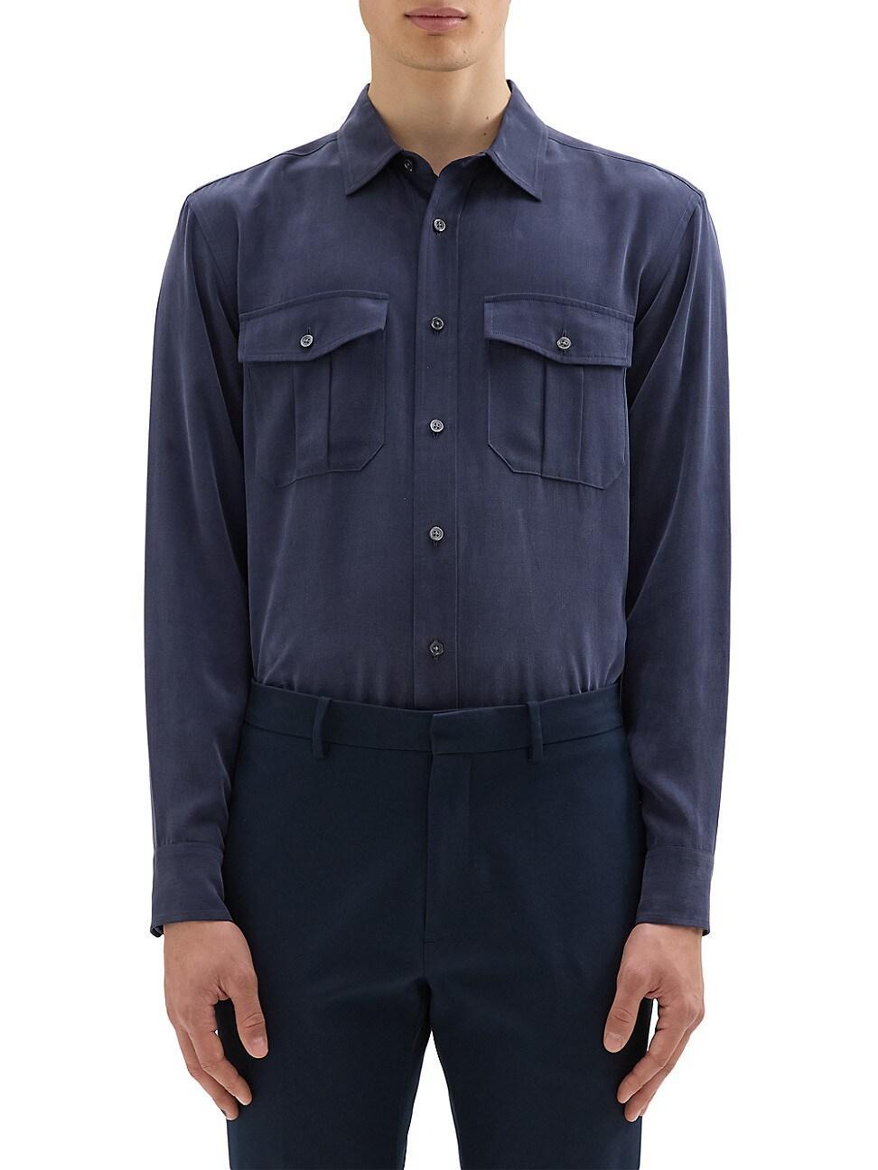 Mens Military Fluid Lyocell Shirt Product Image