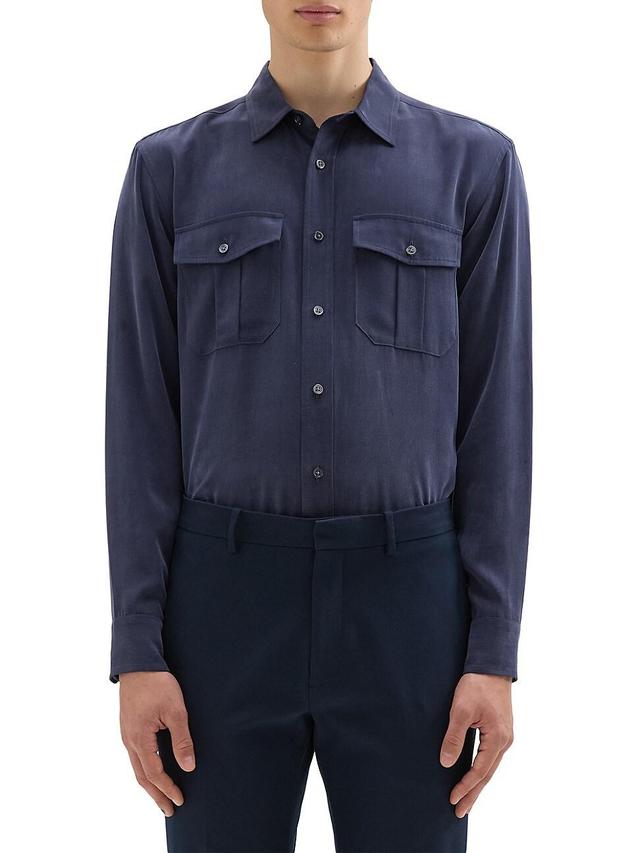 Mens Military Fluid Lyocell Shirt Product Image