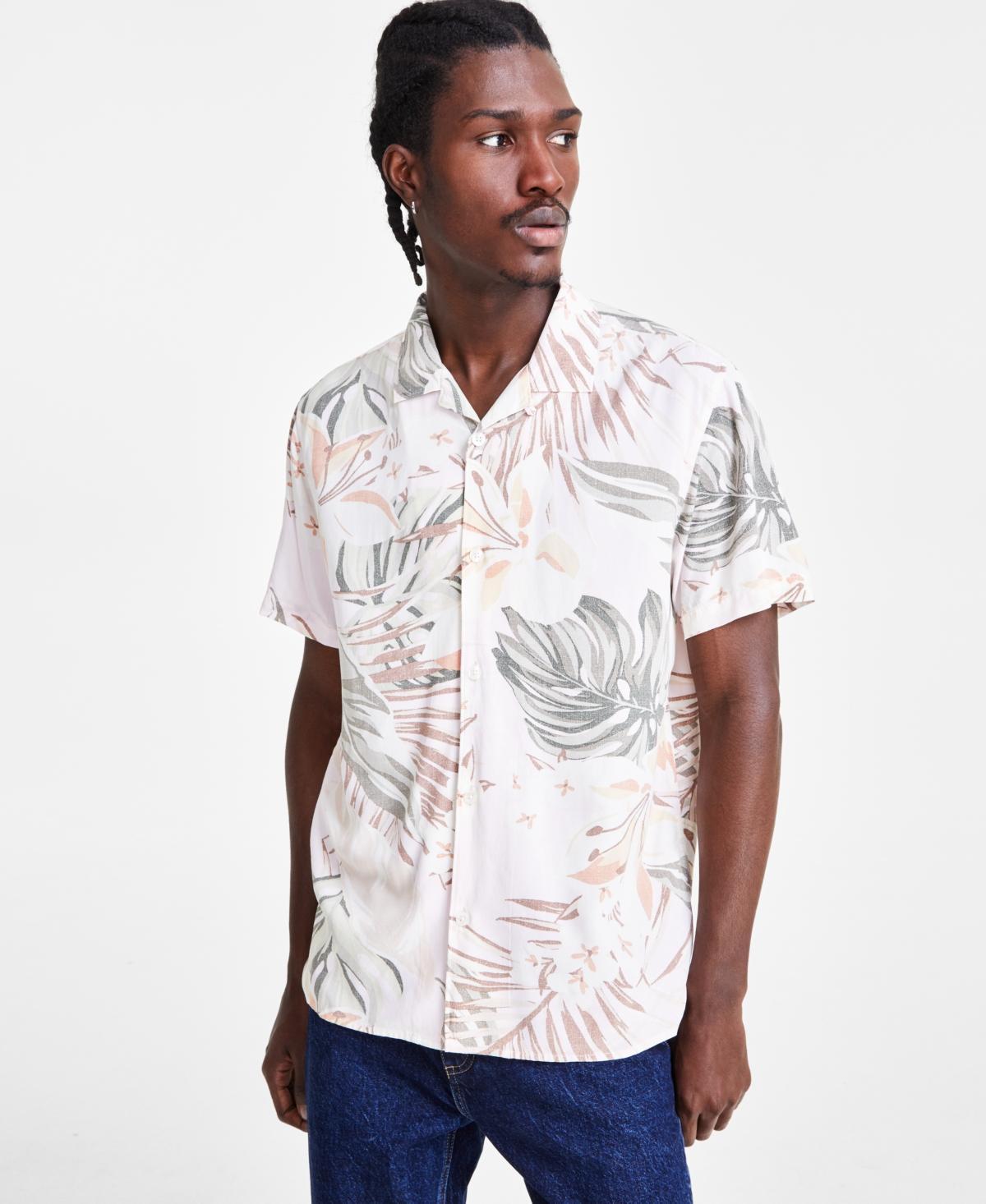 Sun + Stone Mens Karl Regular-Fit Printed Shirt, Created for Macys Product Image