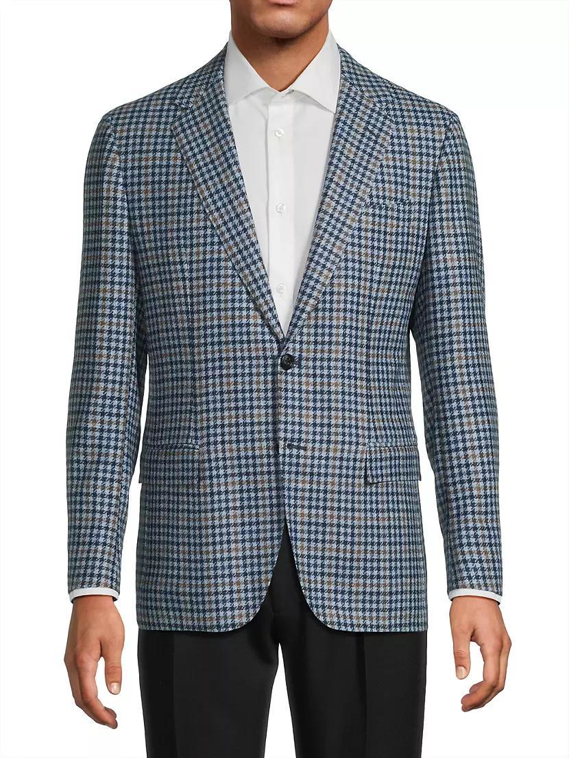 Houndstooth Check Wool Sport Jacket Product Image