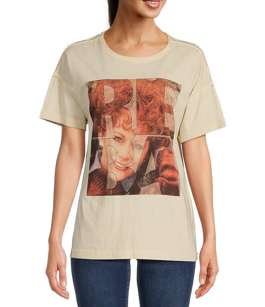 Reba Scoop Neck Short Sleeve Graphic Concert Tee Product Image