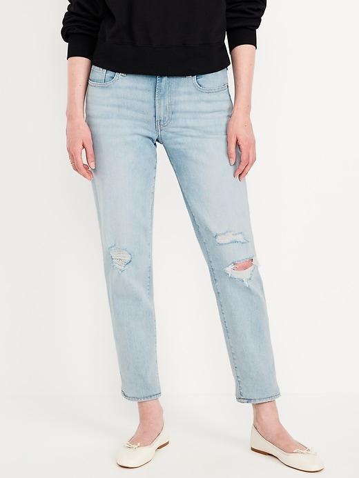 Mid-Rise OG Straight Ankle Jeans Product Image