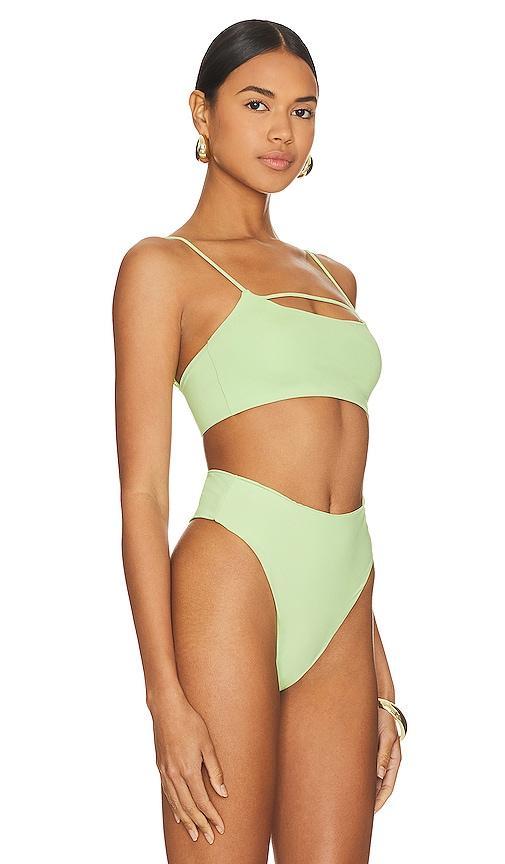 Riot Swim Eden Bikini Top in Mint. Product Image