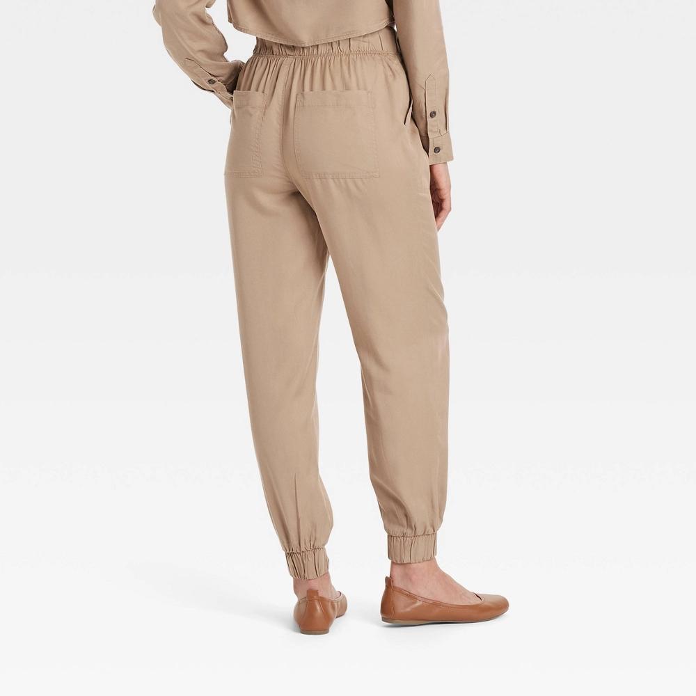 Womens High-Rise Joggers - Universal Thread Tan M Product Image