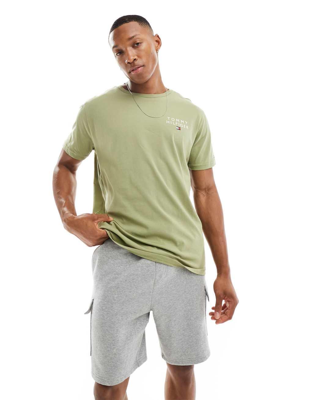 Tommy Hilfiger original lounge T-shirt in olive Product Image