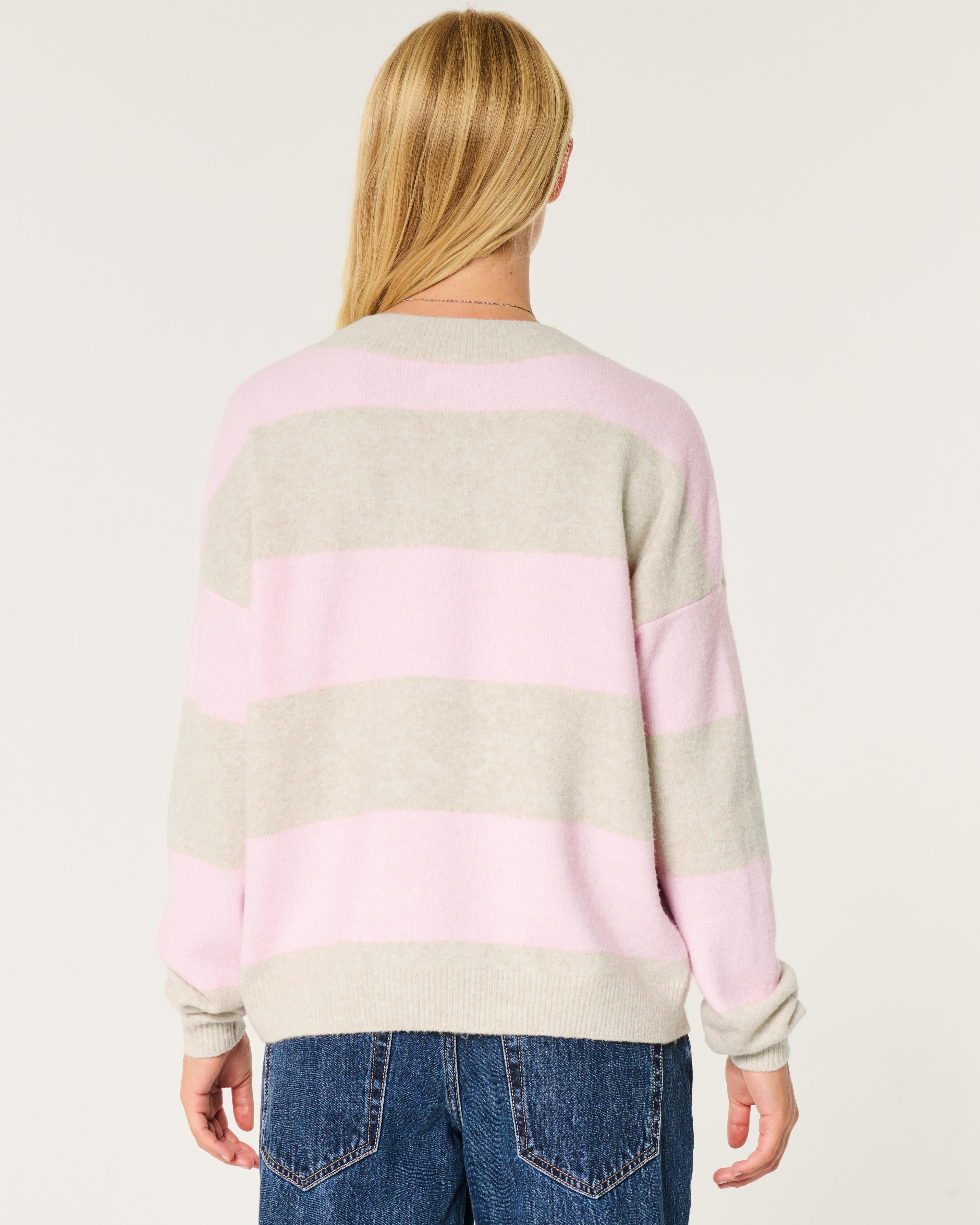 Hollister Comfy Cloud Oversized V-Neck Sweater Product Image