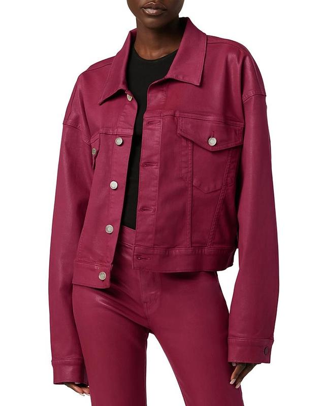 Hudson Brea Coated Denim Swing Trucker Jacket Product Image