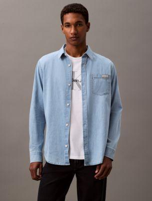 Classic Denim Button-Down Shirt Product Image