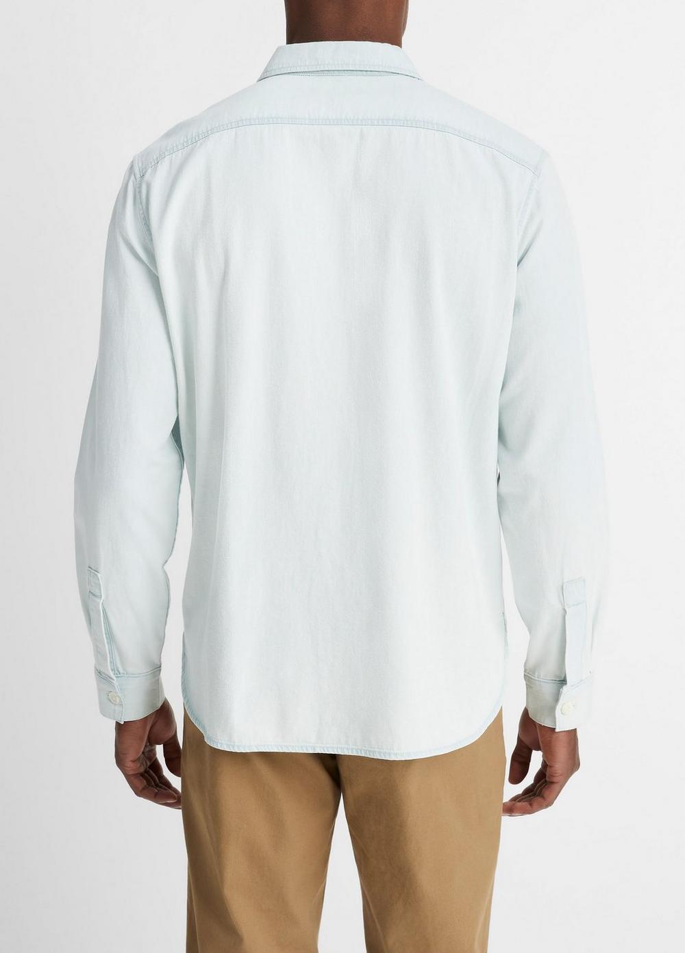 Denim Long-Sleeve Shirt Product Image