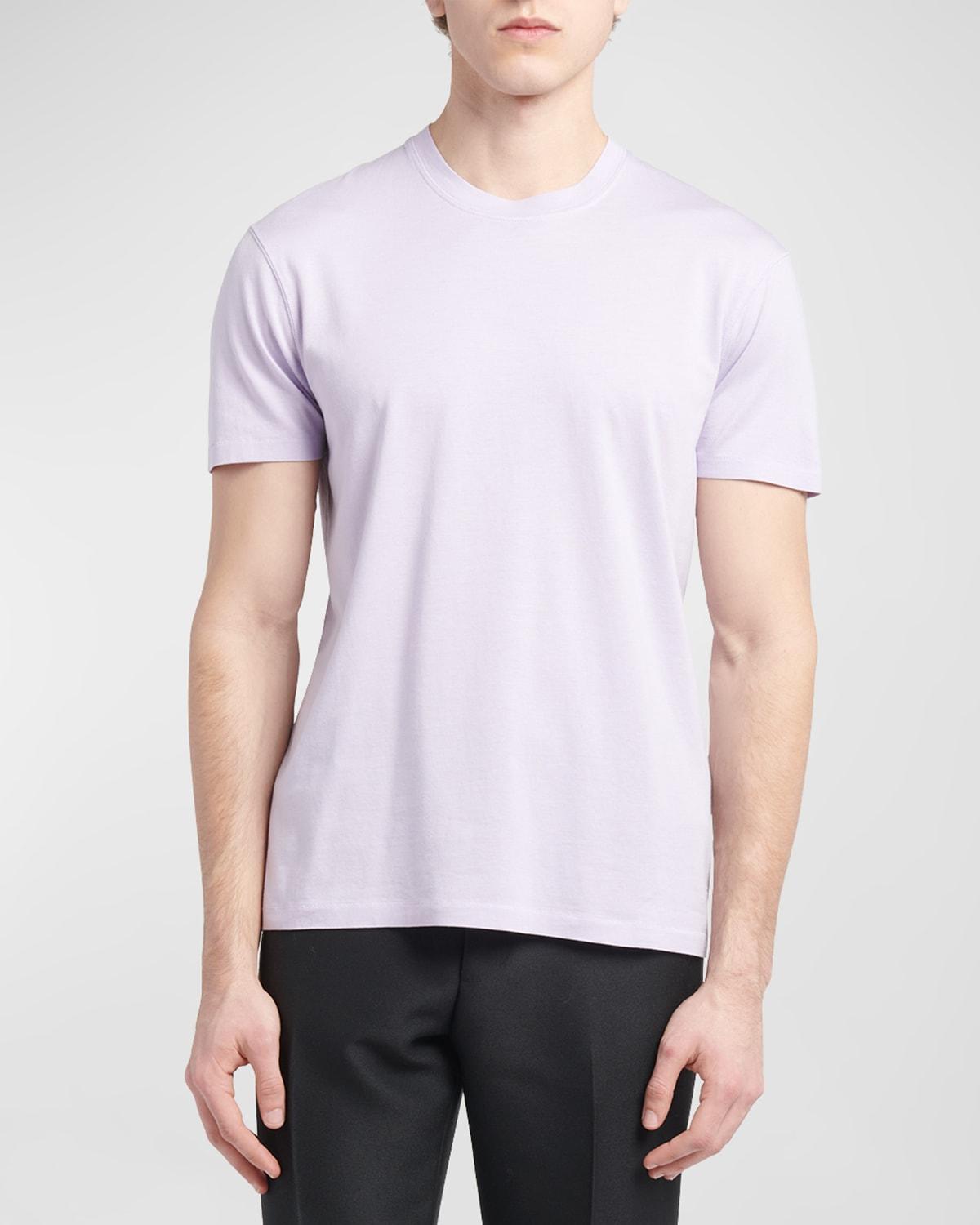 Mens Lyocell-Cotton Crewneck T-Shirt Product Image