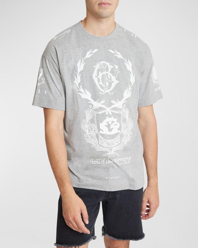 Mens Crest T-Shirt in Cotton Product Image