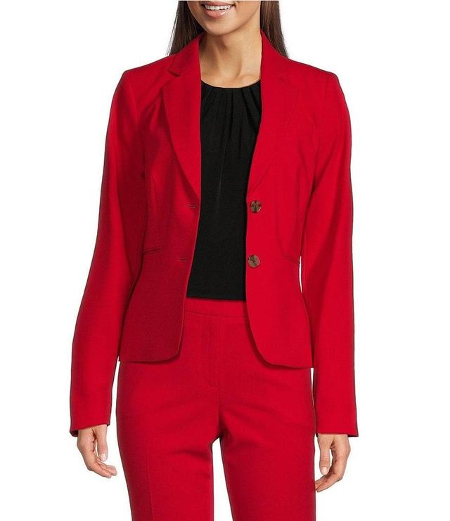 DKNY by Donna Karan Coordinating Notch Collar Long Sleeve Two Button Blazer Product Image