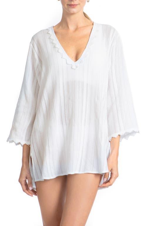 Robin Piccone Jo Lace Trim Cover-Up Tunic Product Image