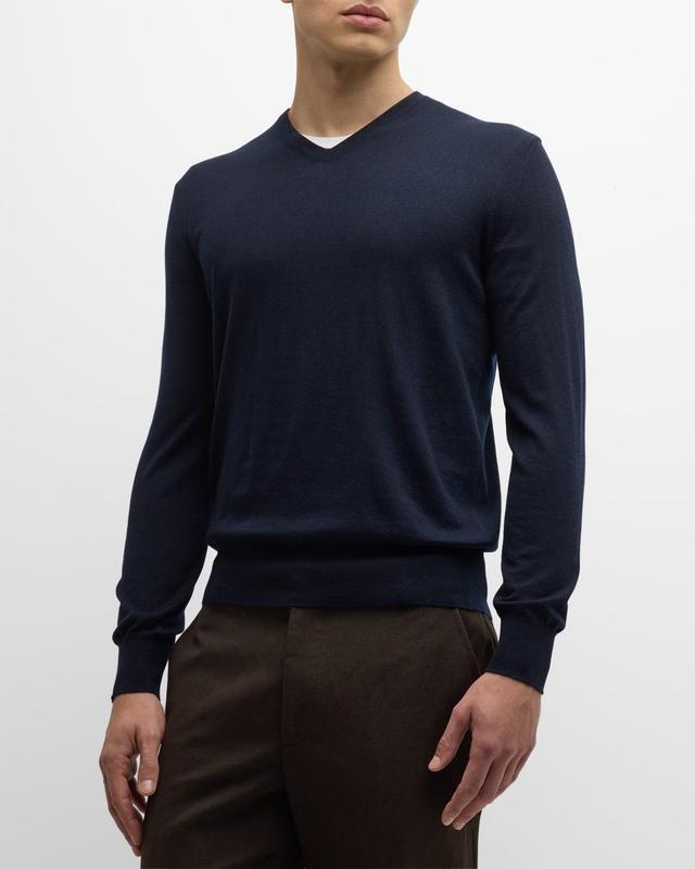 Mens Scollo Cashmere V-Neck Sweater Product Image