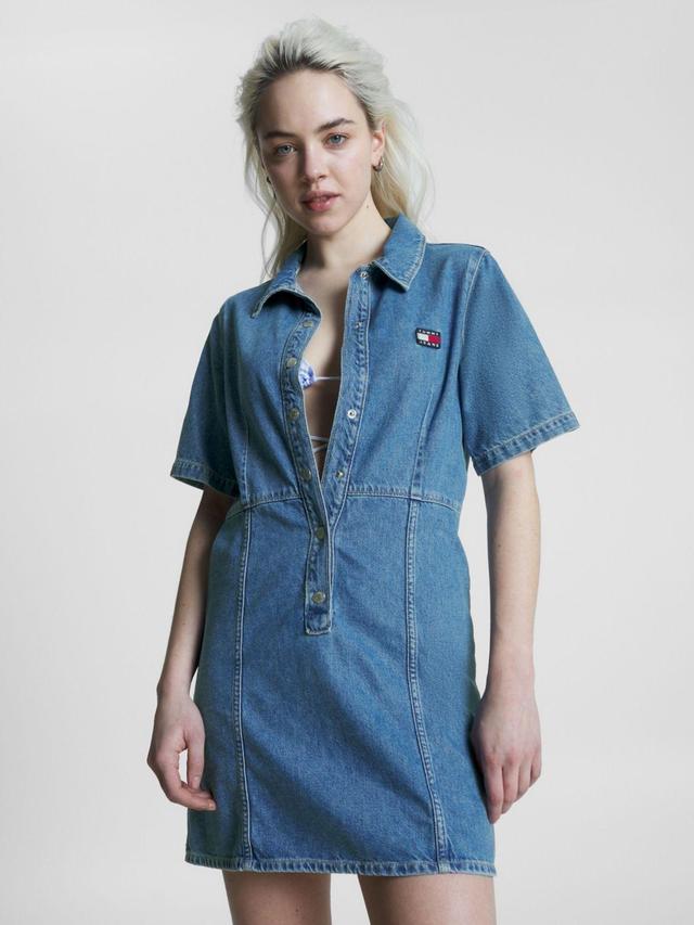 Tommy Hilfiger Women's Short-Sleeve Denim Dress Product Image