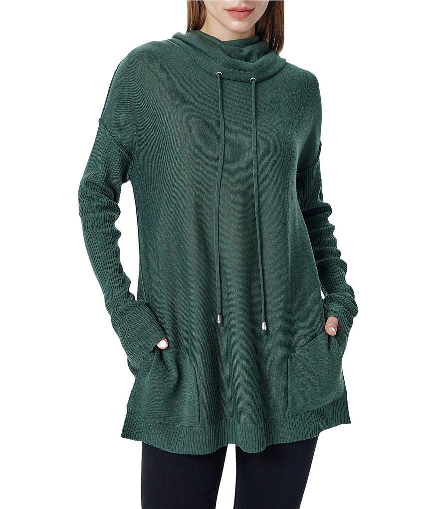 Greige Cowl Neckline Long Sleeve Tunic product image