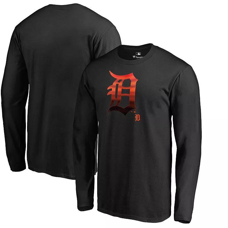 Mens Fanatics Branded Detroit Tigers Midnight Mascot Long Sleeve T-Shirt Product Image