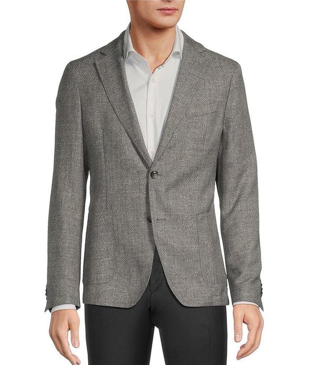 Hugo Boss Slim Fit Micro Pattern Wool Blend Sport Coat Product Image