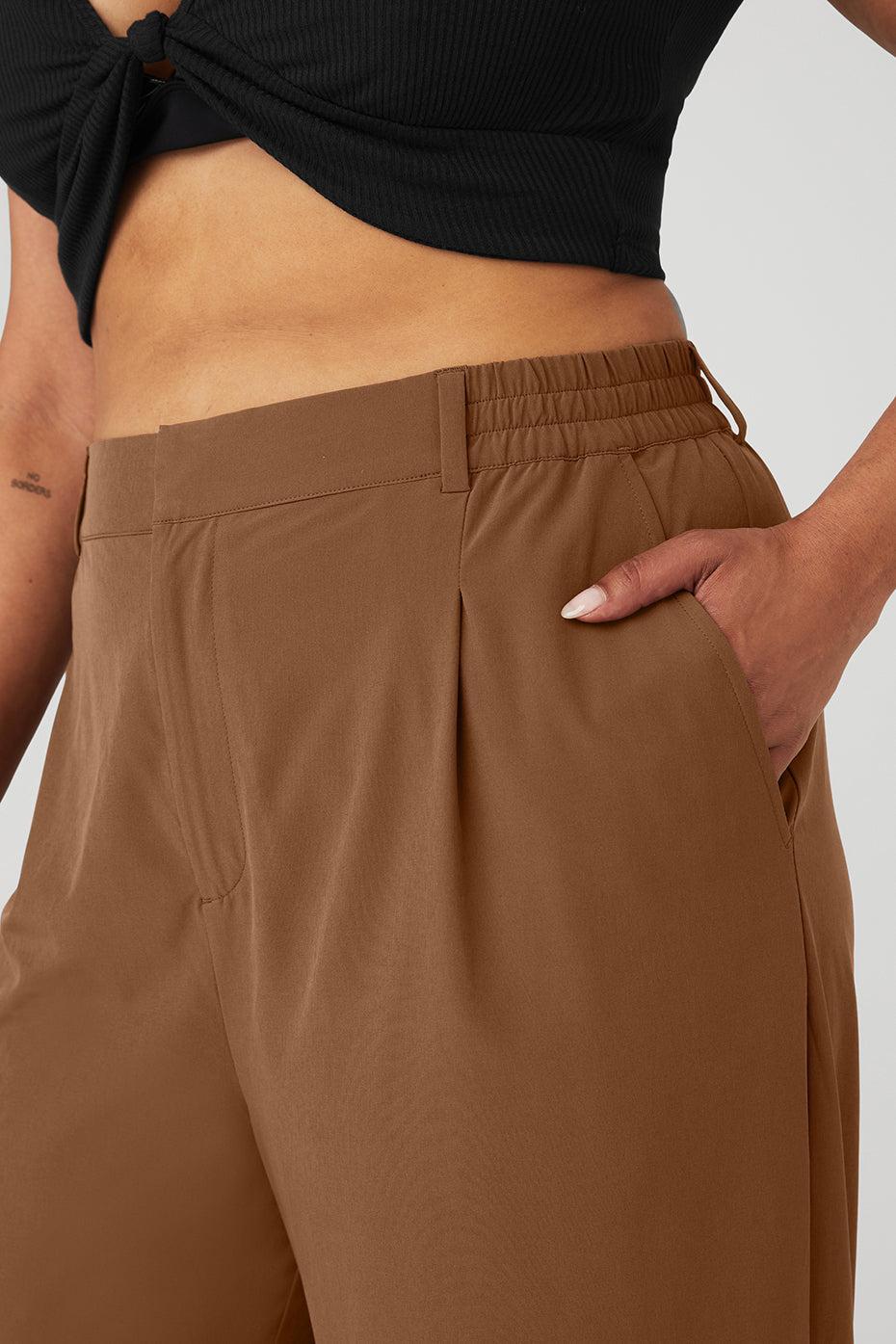 High-Waist Pursuit Trouser - Cinnamon Brown Female Product Image