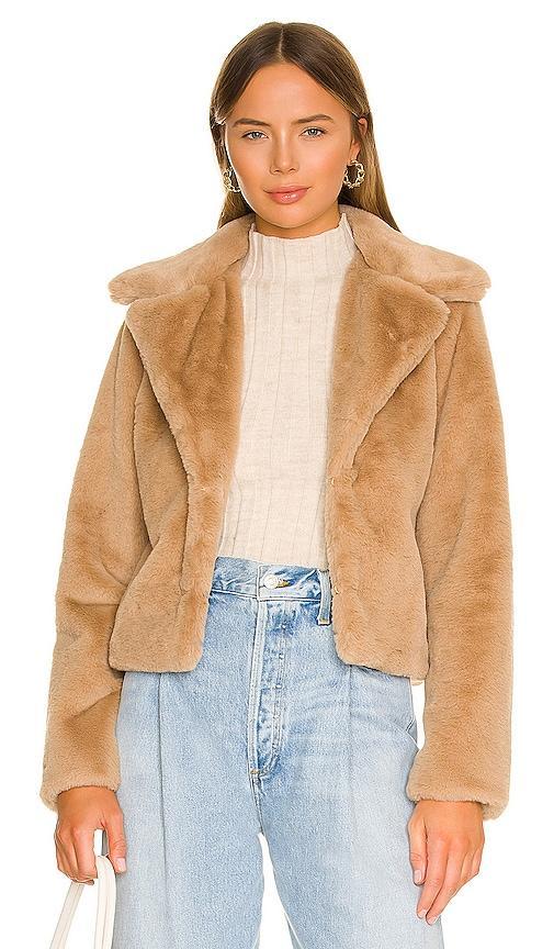 MORE TO COME Payton Faux Fur Jacket Size L, S, XS, XXS. Product Image