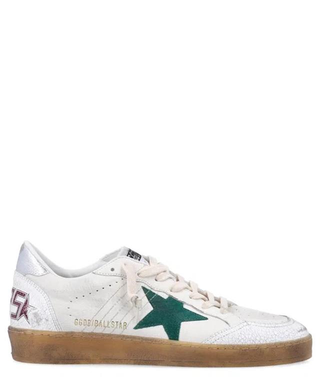 GOLDEN GOOSE Ball Star Low-top Sneakers In Neutral Product Image