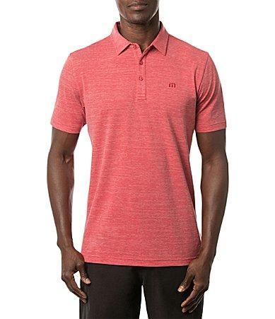 TravisMathew The Heater Performance Stretch Short Sleeve Polo Shirt Product Image