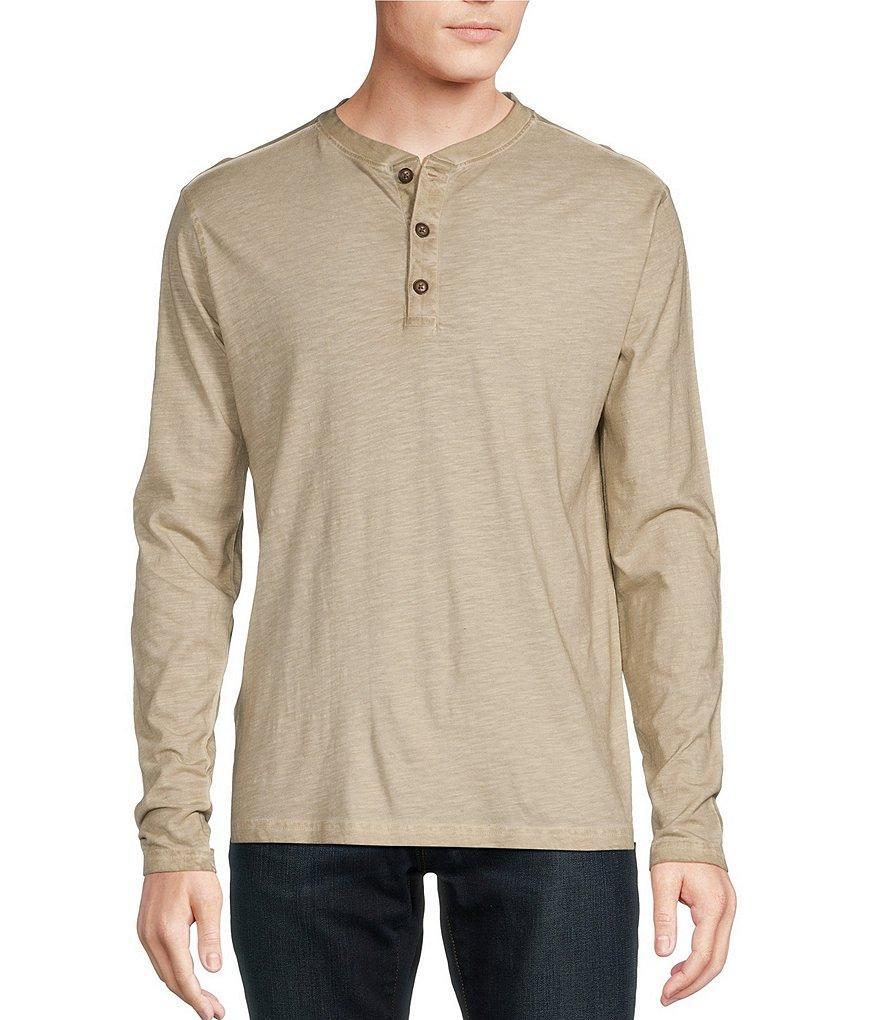 Cremieux Premium Denim Solid Long Sleeve Henley Shirt product image