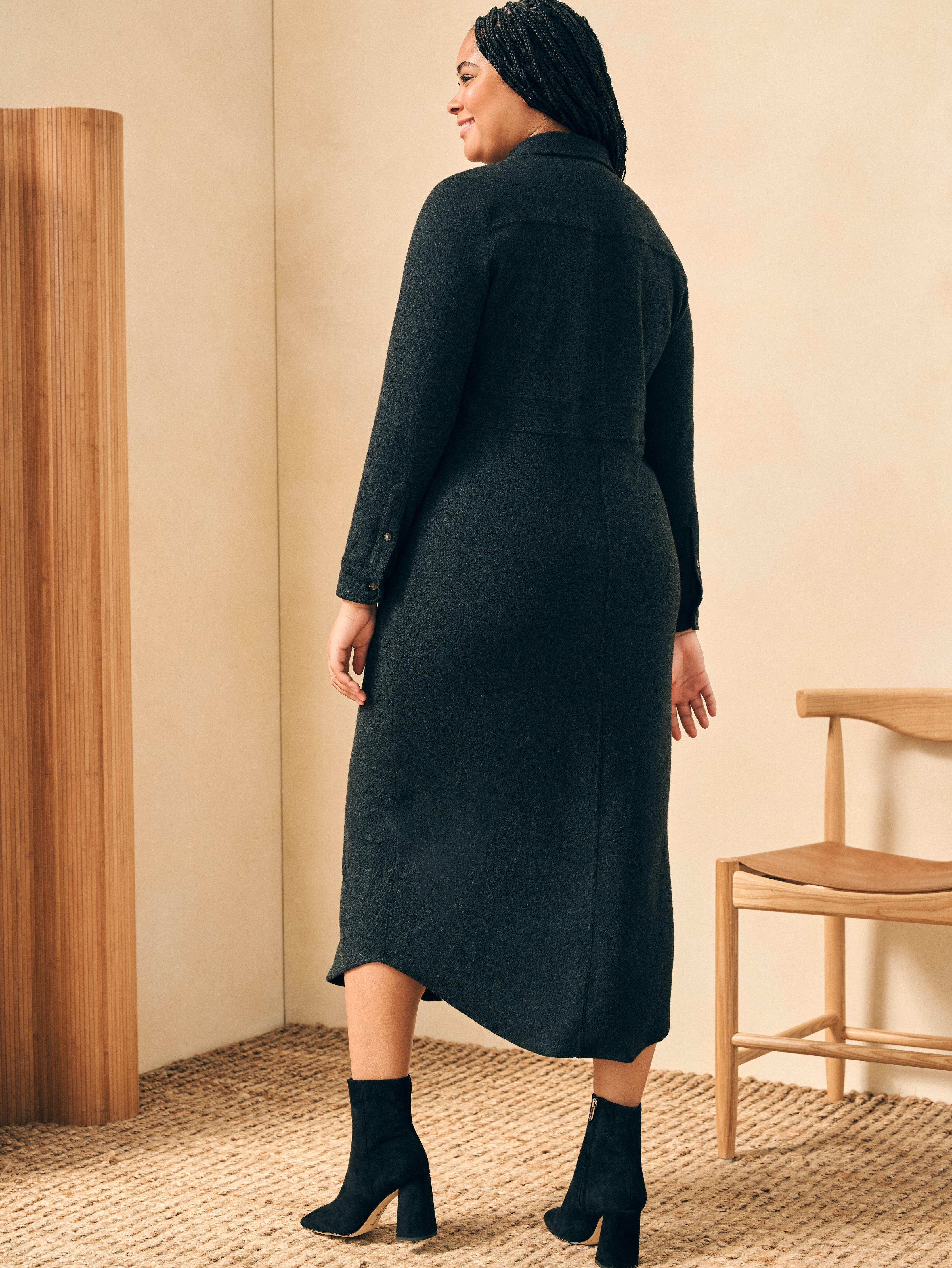 Legend™ Sweater Maxi Dress - Heathered Black Twill Female Product Image