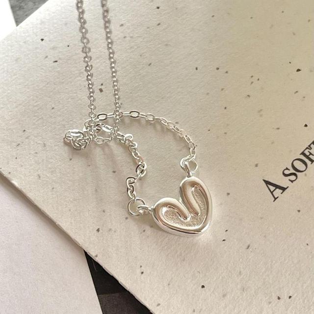 Heart Pendant S925 Sterling Silver Choker Product Image