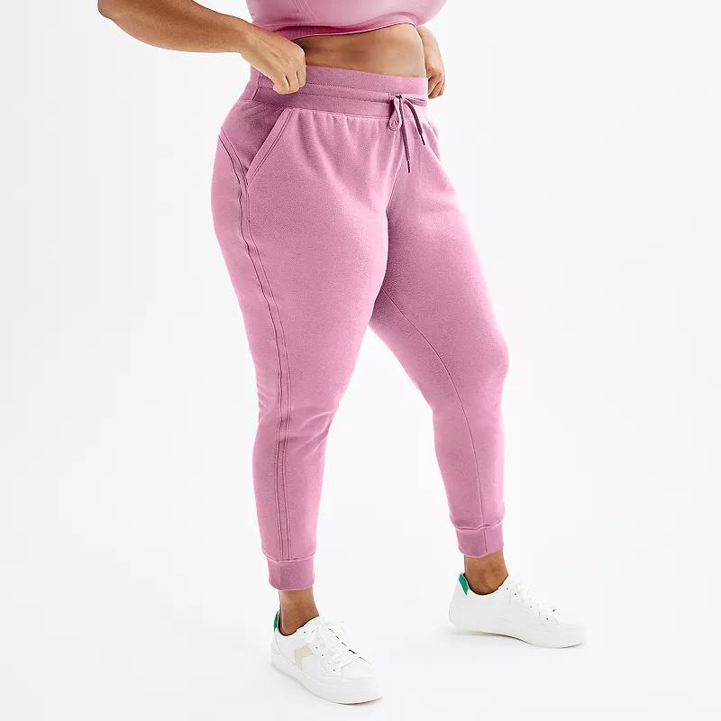 Plus Size Tek Gear Ultrasoft Fleece Jogger Pants, Womens Product Image