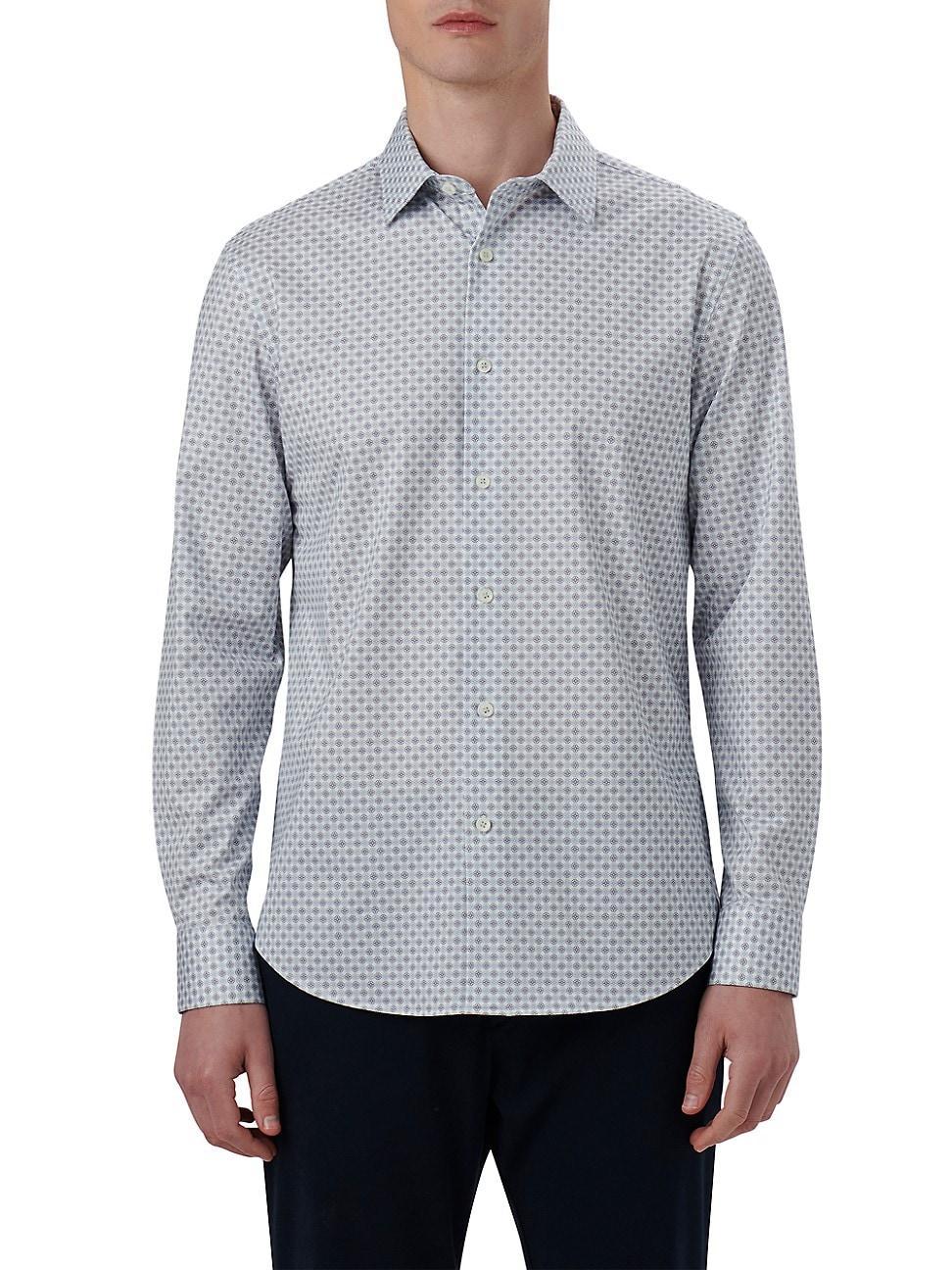 Mens Ooohcotton Tech James Geometric Long-Sleeve Shirt Product Image