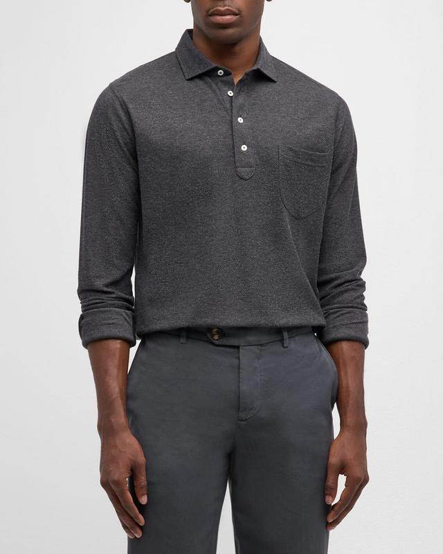 Men's Ramble Cotton-Cashmere Polo Shirt Product Image