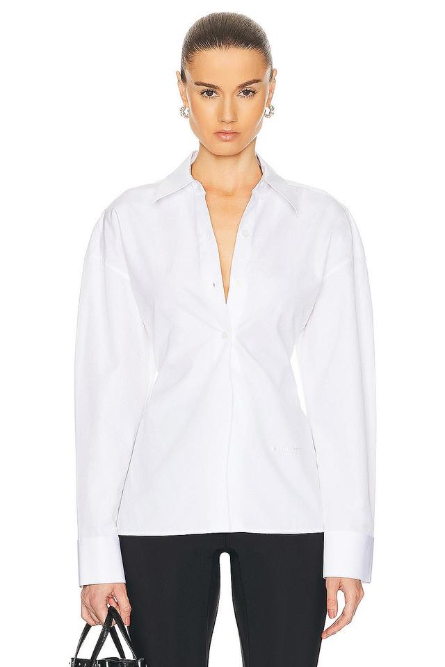 Alexander Wang Mixed Media Button-Up Shirt Product Image