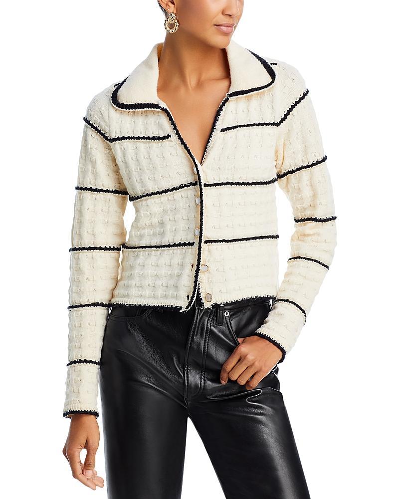 Womens Mariner Striped Button-Front Sweater Product Image