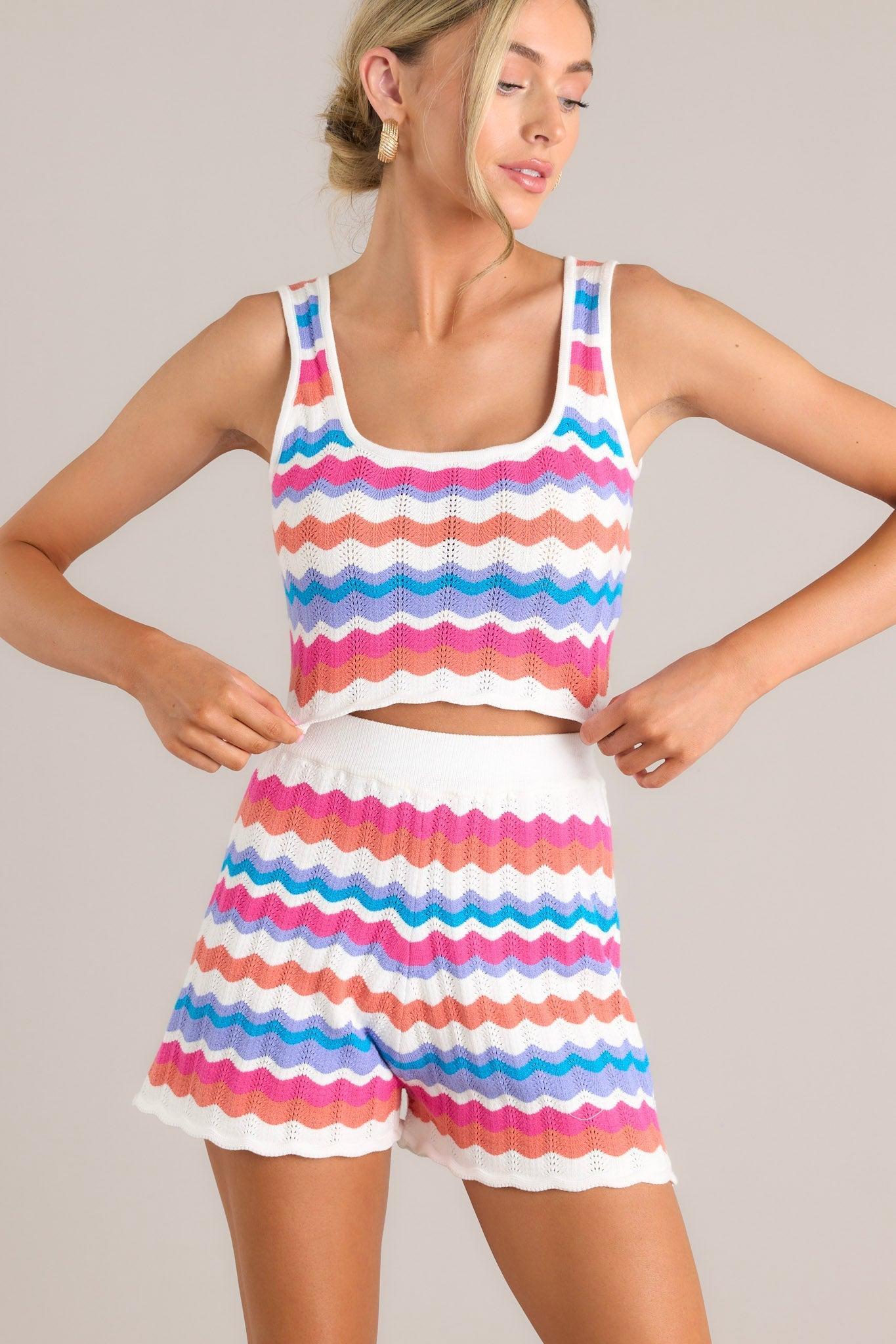 MINKPINK Wilma Pointelle Knit Tank Product Image