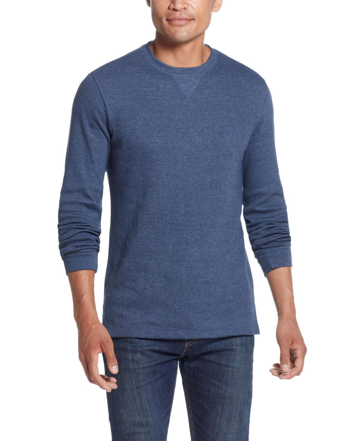 Weatherproof Vintage Mens Long Sleeved Waffle Crew Neck Shirt Product Image