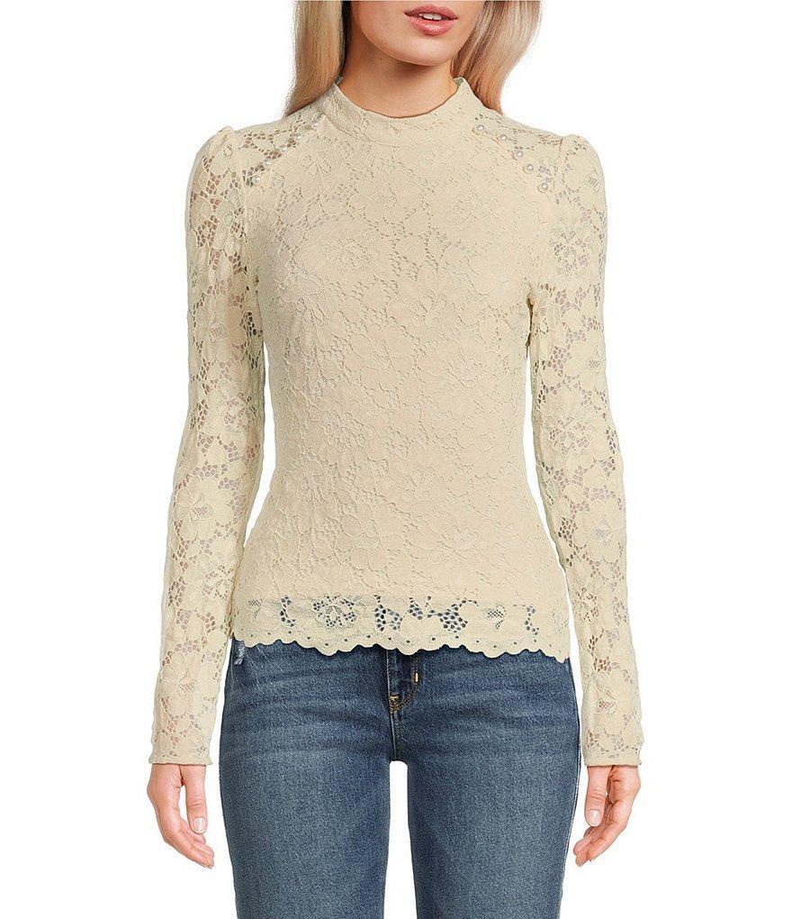 Guess Long Sleeve Josephine Lace Top Product Image