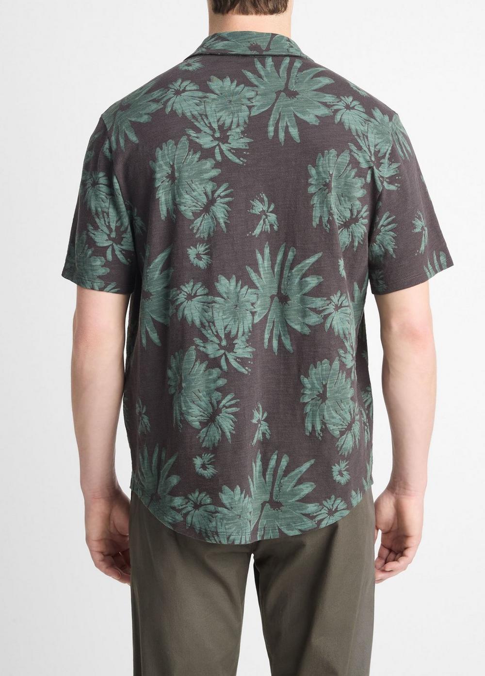 Tossed Blooms Cotton Button-Front Shirt Product Image