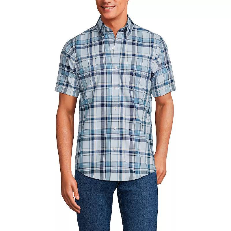 Mens Lands End Traditional-Fit No-Iron Button-Down Sport Shirt Product Image