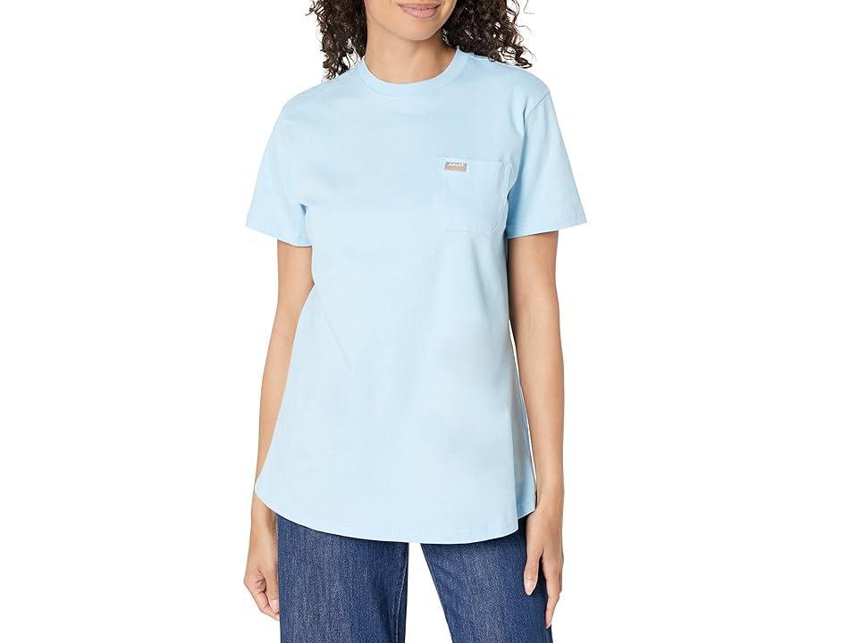 Ariat Rebar Cotton Strong Roughneck Graphic T-Shirt (Clearsky) Women's Clothing Product Image