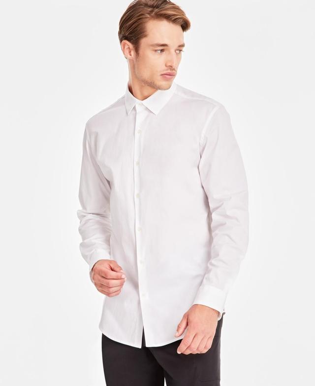 Alfani Mens Modern Classic-Fit Stretch Solid Button-Down Shirt, Created for Macys Product Image