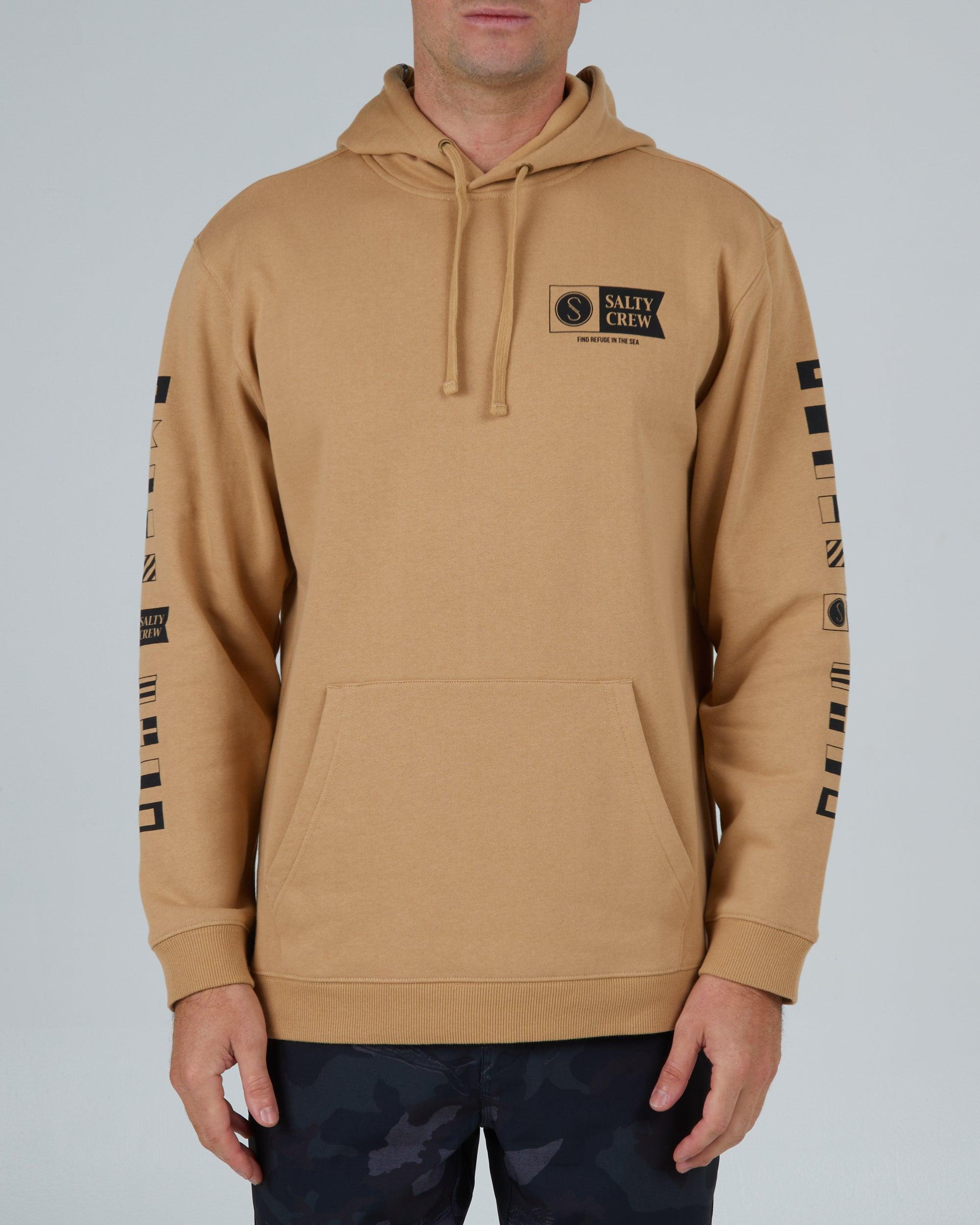 Alpha Hood Fleece Hoodie - Sandstone Male Product Image