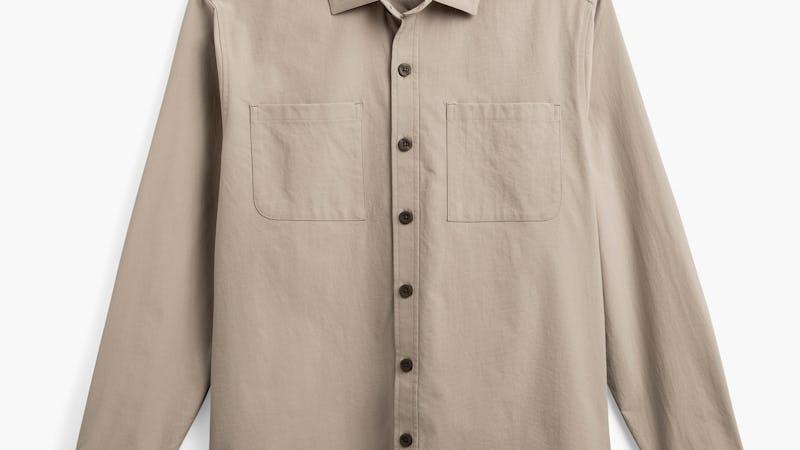 Olive Men's Pace Poplin Overshirt Product Image