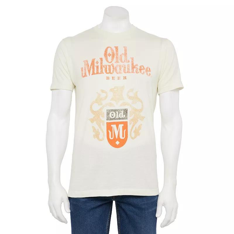 Mens Old Milwaukee Distressed Logo Graphic Tee Product Image