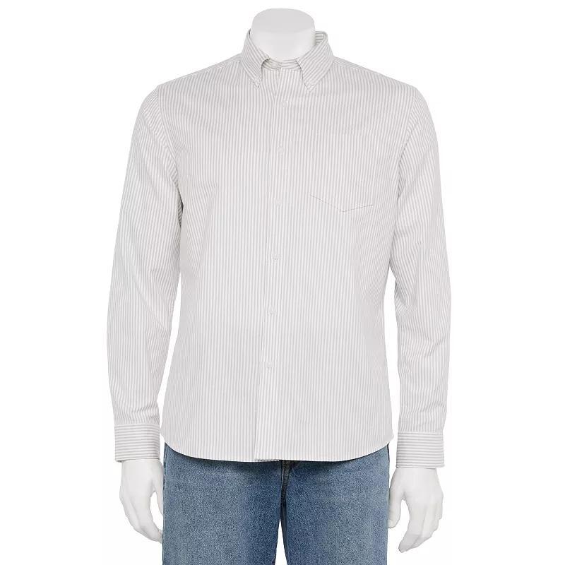 Mens Sonoma Goods For Life Long Sleeve Perfect Length Button-Down Shirt Product Image