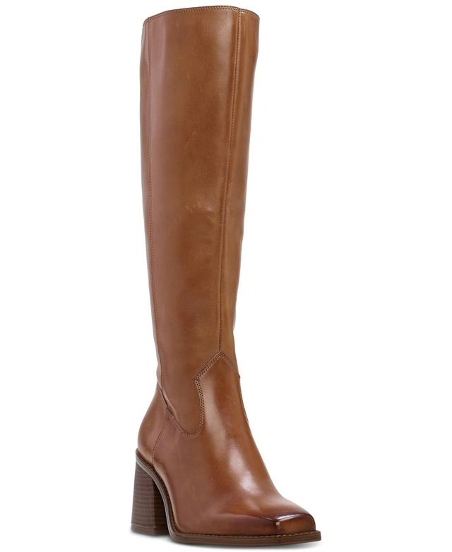 Vince Camuto Sangeti Snip-Toe Block-Heel Wide-Calf Tall Boots Product Image