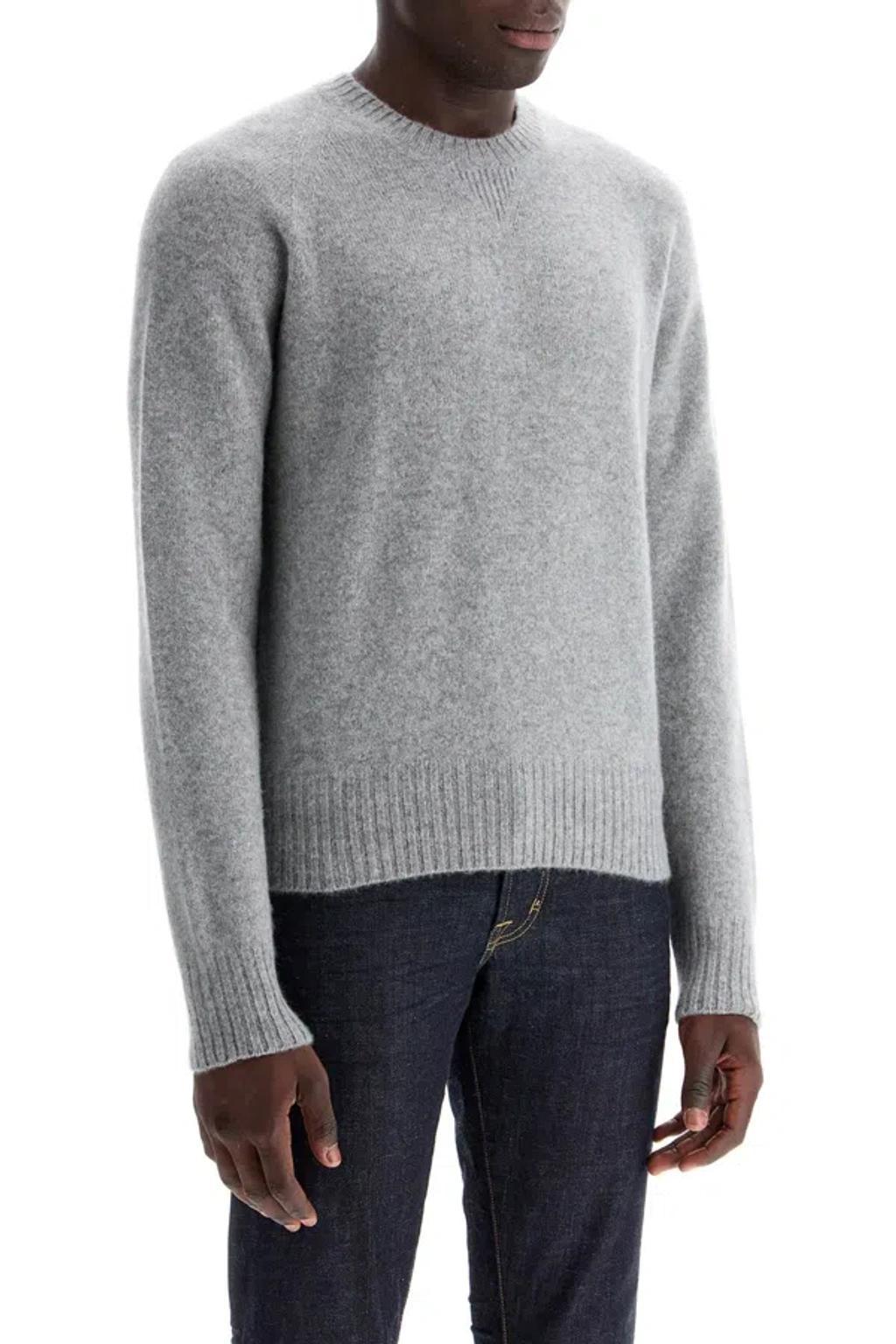 TOM FORD Cashmere Crewneck Pullover In Grigio Product Image